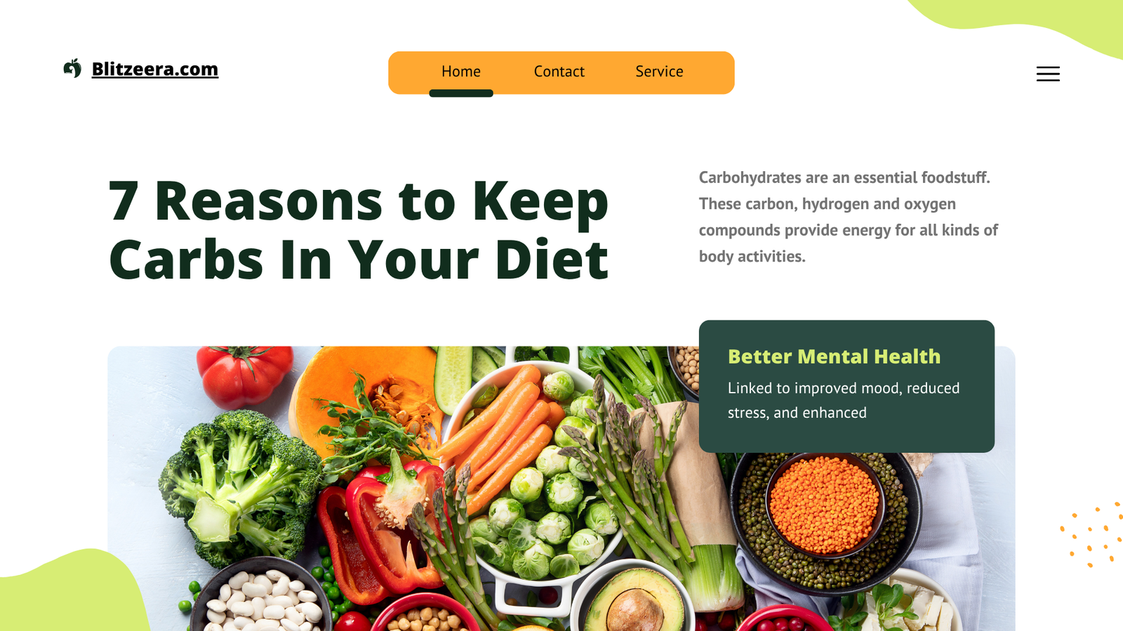 7 Reasons to Keep Carbs In Your Diet