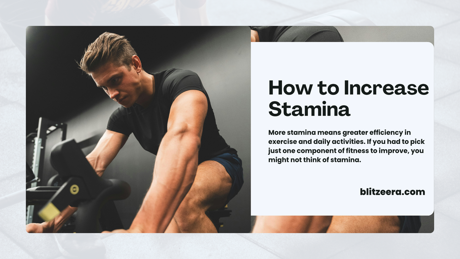 How to Increase Stamina
